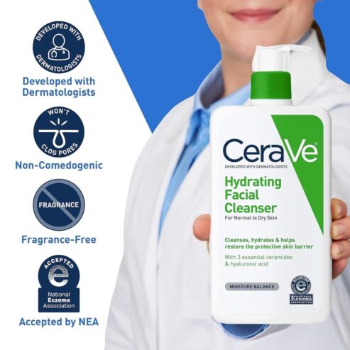 CeraVe Hydrating Facial Cleanser | shop online on Amazon