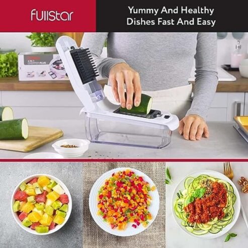 Fullstar Vegetable Chopper-Spiralizer Vegetable Slicer | shop online on Amazon